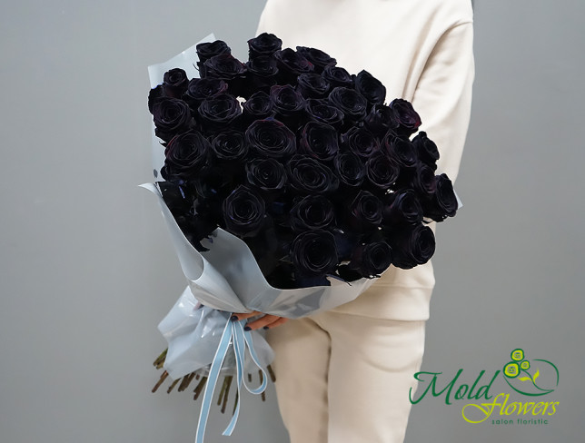 Черные голландские розы (под заказ 10 дней ) Фото